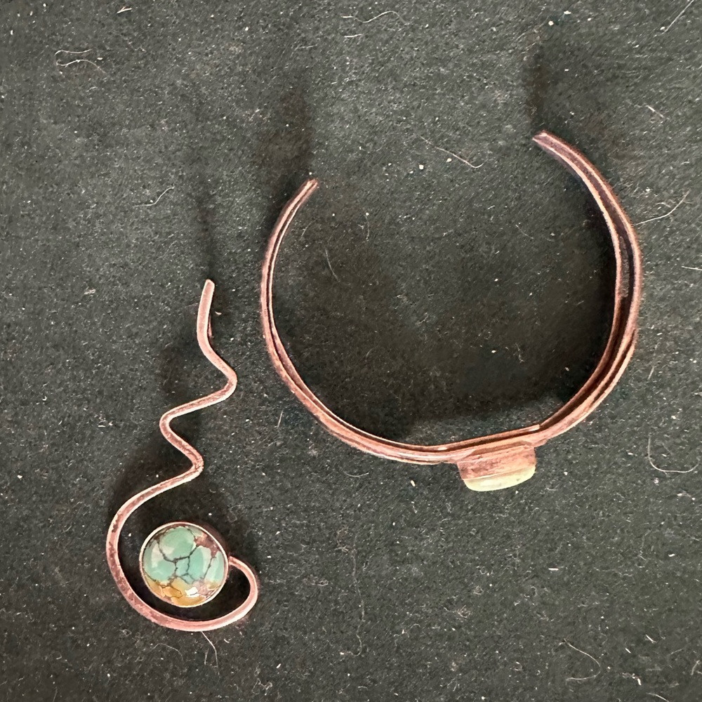 Turquoise “ costume jewelry” set! Vintage